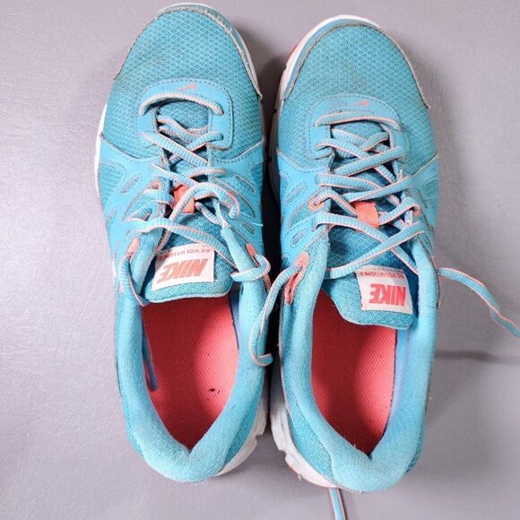 Nike Revolution 2 Running Shoes Womens 7.5 Aqua Coral Mesh Athletic Gym Sneaker - Picture 9 of 11